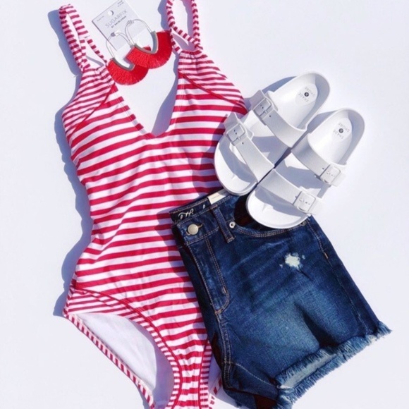 Shade & Shore Neida Eva Two Band Slide Sandals - Picture 2 of 6